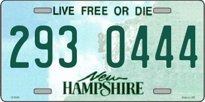 NH license plate 2930444