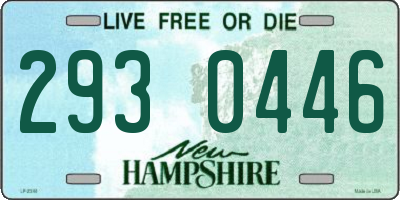 NH license plate 2930446