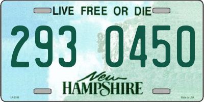 NH license plate 2930450