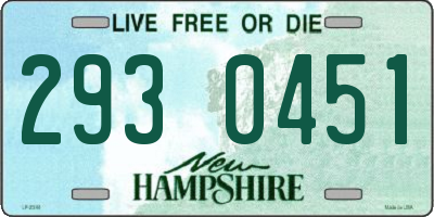 NH license plate 2930451