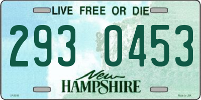 NH license plate 2930453