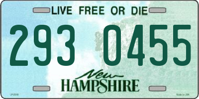 NH license plate 2930455
