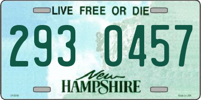 NH license plate 2930457