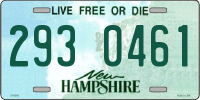 NH license plate 2930461