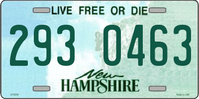 NH license plate 2930463
