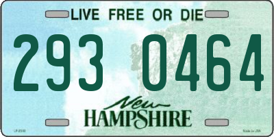 NH license plate 2930464
