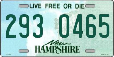 NH license plate 2930465