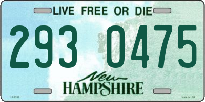 NH license plate 2930475