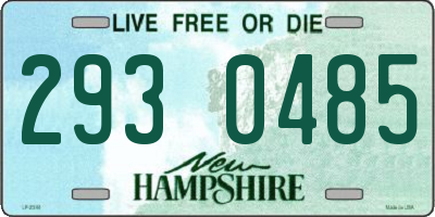 NH license plate 2930485