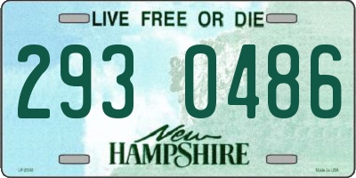 NH license plate 2930486