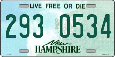 NH license plate 2930534