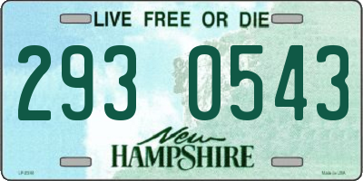 NH license plate 2930543