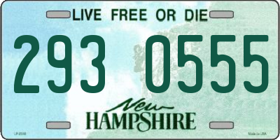 NH license plate 2930555