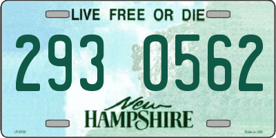 NH license plate 2930562