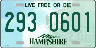 NH license plate 2930601