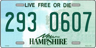NH license plate 2930607