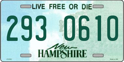 NH license plate 2930610
