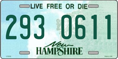 NH license plate 2930611