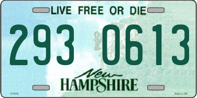 NH license plate 2930613
