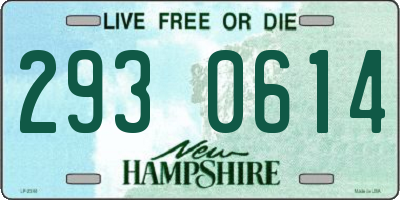 NH license plate 2930614