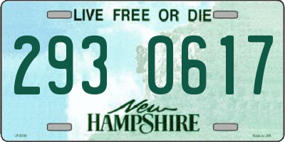 NH license plate 2930617