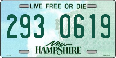 NH license plate 2930619