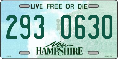 NH license plate 2930630