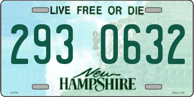 NH license plate 2930632