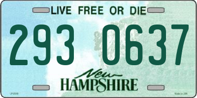 NH license plate 2930637