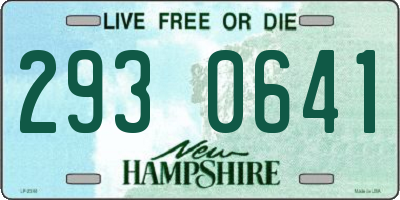 NH license plate 2930641