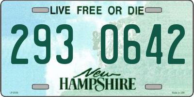 NH license plate 2930642