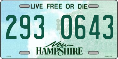 NH license plate 2930643