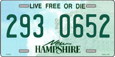 NH license plate 2930652