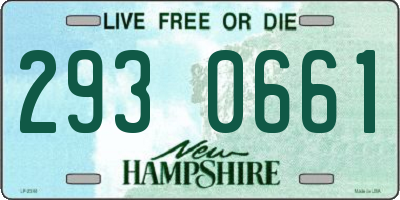NH license plate 2930661