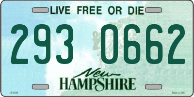 NH license plate 2930662
