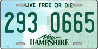 NH license plate 2930665
