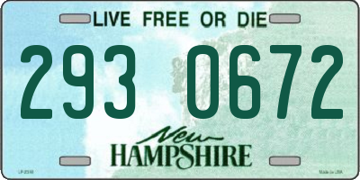 NH license plate 2930672
