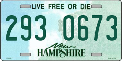 NH license plate 2930673