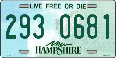 NH license plate 2930681
