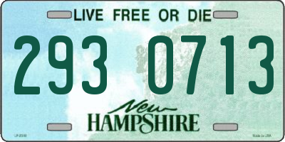 NH license plate 2930713