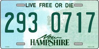 NH license plate 2930717