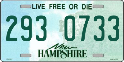 NH license plate 2930733