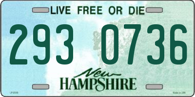 NH license plate 2930736