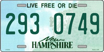 NH license plate 2930749