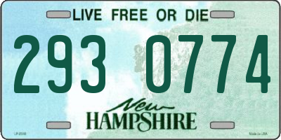 NH license plate 2930774