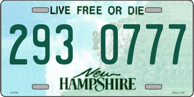 NH license plate 2930777