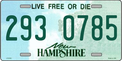 NH license plate 2930785