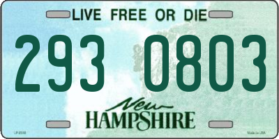 NH license plate 2930803
