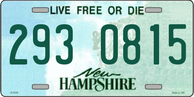 NH license plate 2930815