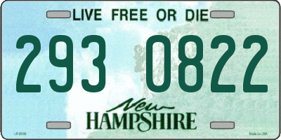 NH license plate 2930822